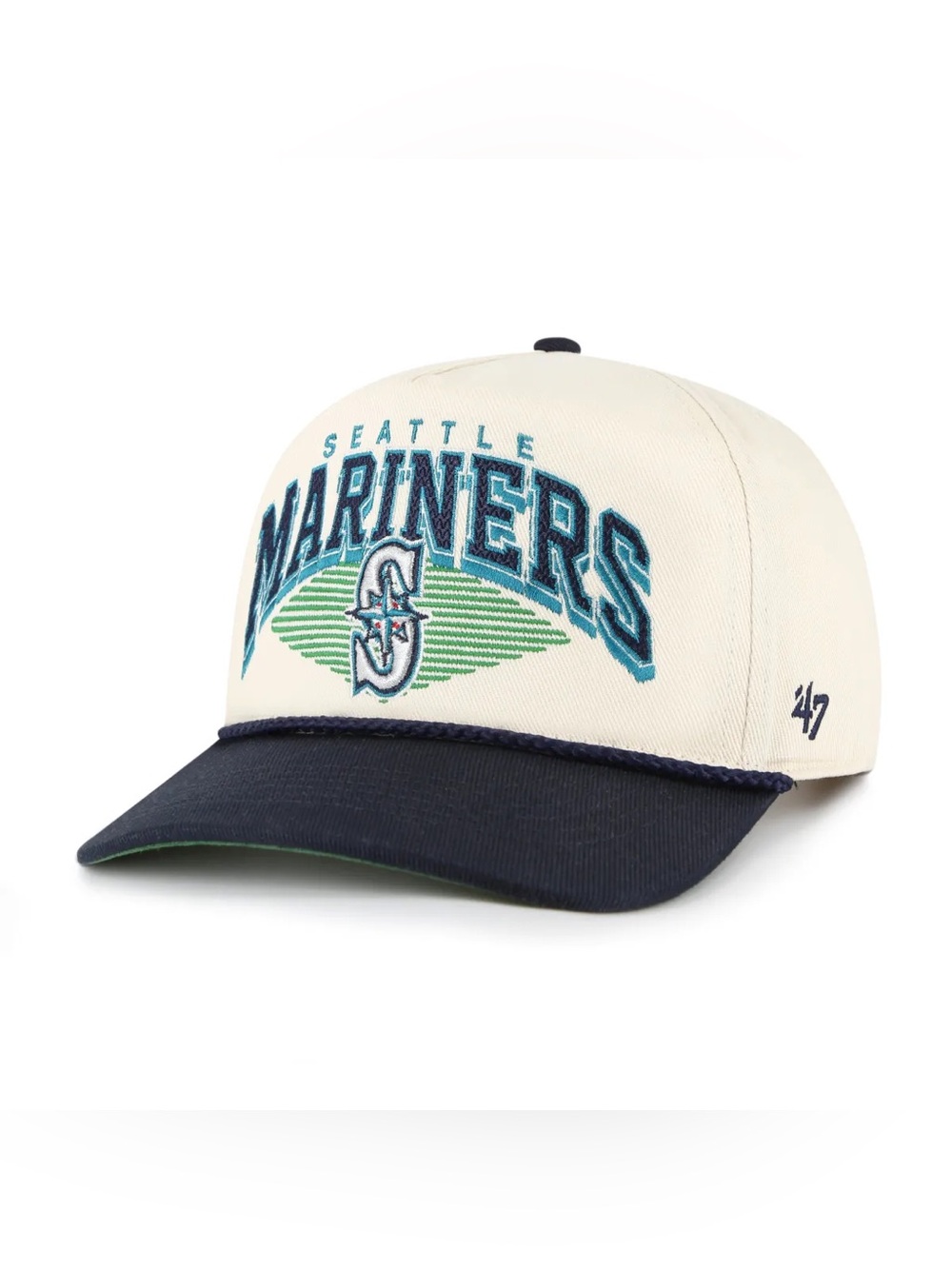 NEW SEATTLE MARINERS POMONA TWO TONE ROPE '47 HITCH HAT